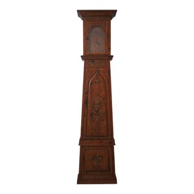Habersham Venetian Decorated Grandfather Clock Bookcase