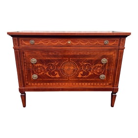 David Michael 18th C. Giuseppe Maggiolini Style Neoclassical Inlaid Chest of Drawers, Italy