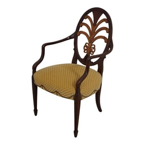 Karges Inlaid Mahogany Hepplewhite Armchair