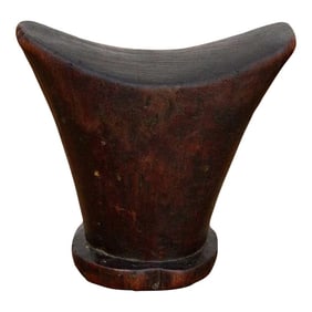 Espresso Brown Antique Wooden Headrest