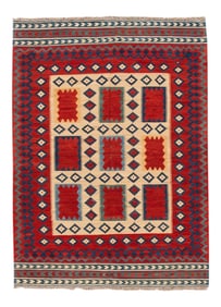 21st Century Modern Persian Kilim Rug, 5'5" X 7'4"