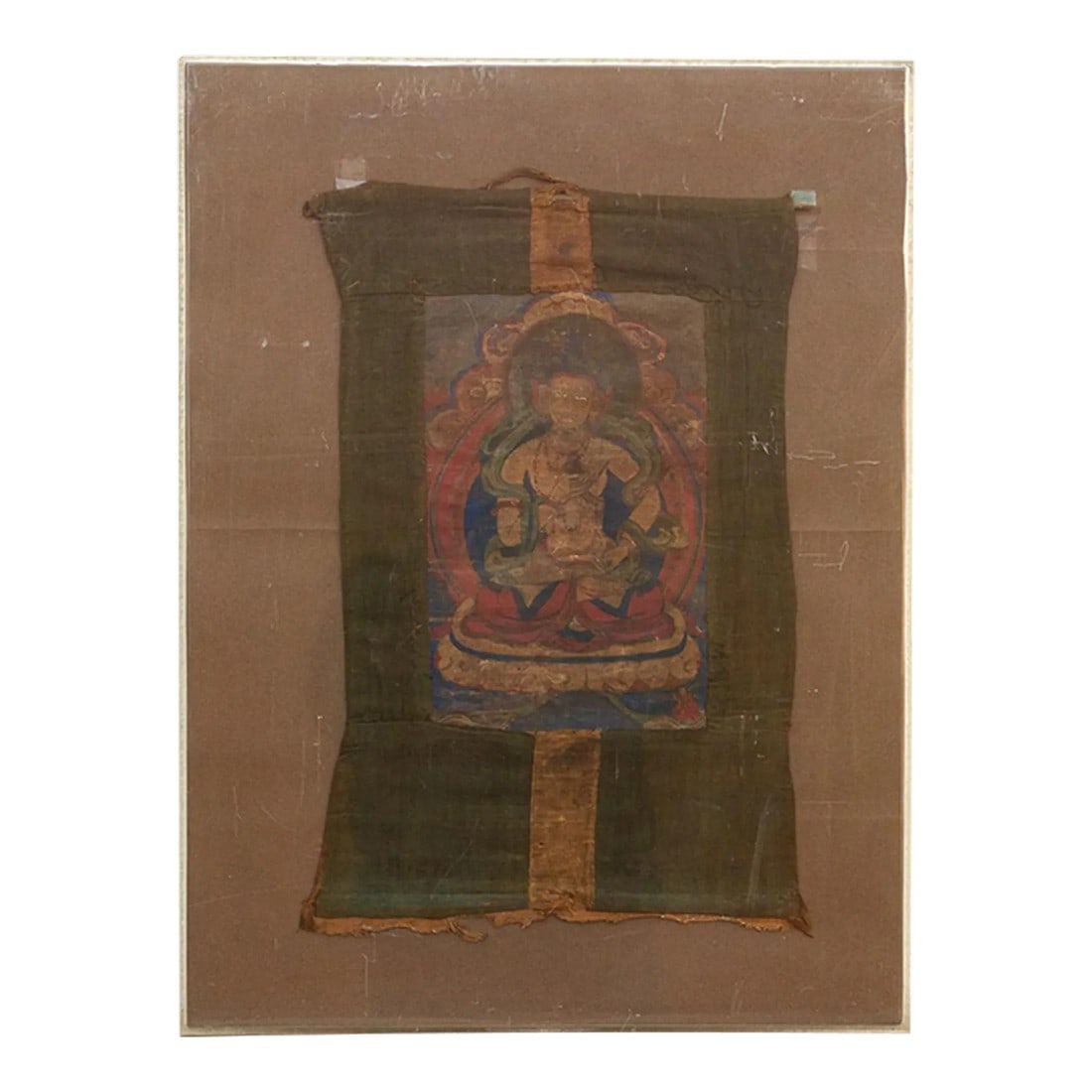 Antique Whispers of Enlightenment Tibetan Thangka