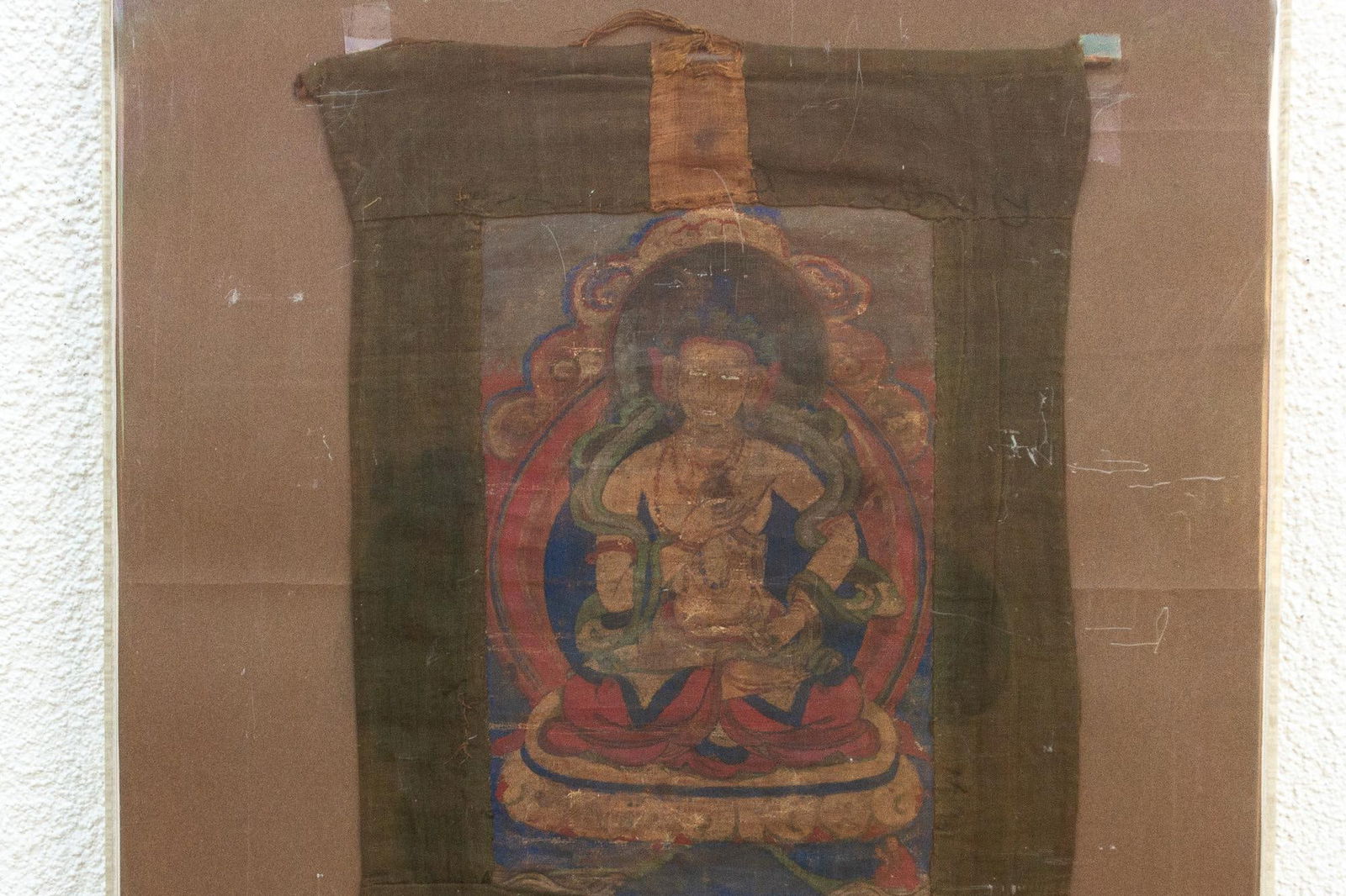 Antique Whispers of Enlightenment Tibetan Thangka - 4