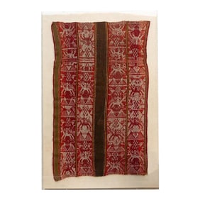 Antique Peruvian Cuzco Tapestry, Framed