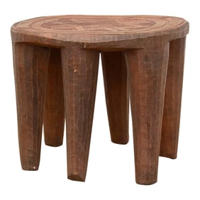 Carved Vintage Heritage Nupe Stool