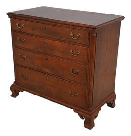Louis Irion Bench Made Chippendale Walnut Chest