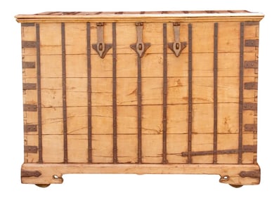 19th Century Rajasthani Grain Trunk