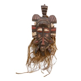 Bearded Wise Man African Senufo Mask