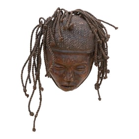 Old Wooden Braided Beauty Mask