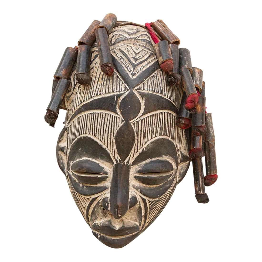 Village Guardian African Painted Mask (1 of 8)