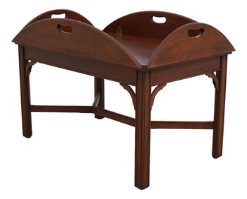 Henkel Harris Cherry Chippendale Butler Coffee Table
