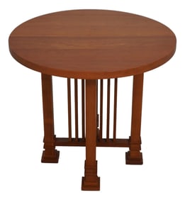 Swartzendruber Round Cherry Mission Style End Table