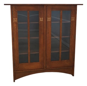 Stickley Harvey Ellis Mission Oak 2 Door Bookcase