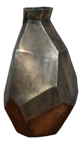 Stunning Metal Mid Century Modern Design Vase