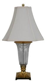 Waterford Brass & Crystal Urn Table Lamp
