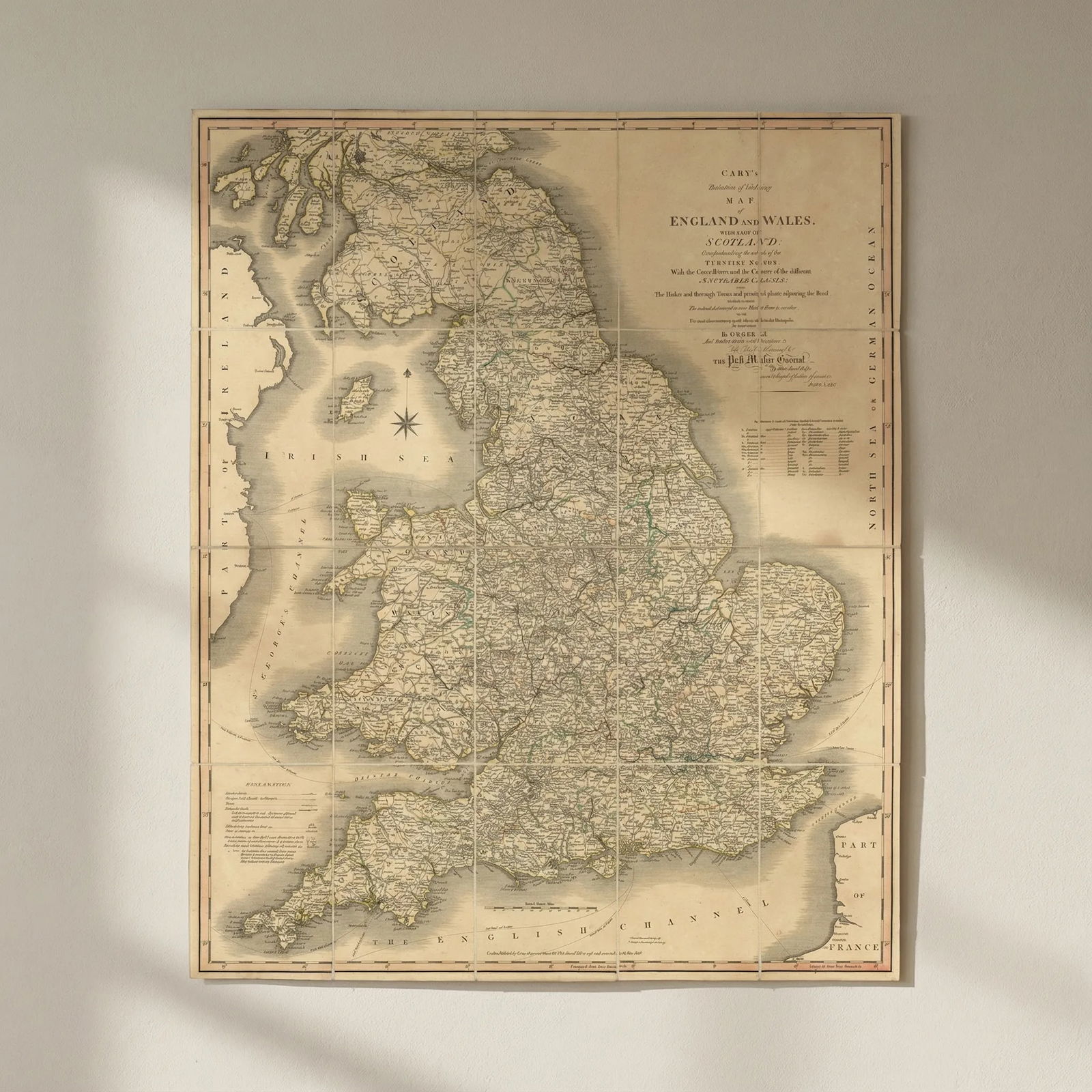Cary's reduction of his large map of England & Wales'. Turnpikes canals &c 1816: Title: Cary's reduction of his large map of England & Wales'. Turnpikes canals &c 1816 Description: Cary's Reduction of his large Map of England & Wales, with part of Scotland, comprehending the w