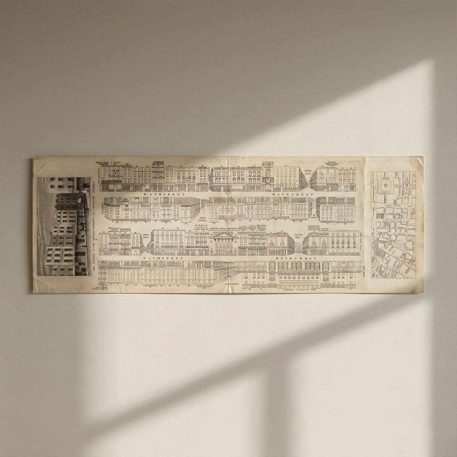 Tallis London Street View #22 Haymarket 1838 old antique map plan chart: Title: Tallis London Street View #22 Haymarket 1838 old antique map plan chart Description: [Part 22] Haymarket [Cross streets: Coventry Street, Coventry Court (Shaver's Place), Panton Street, Norris