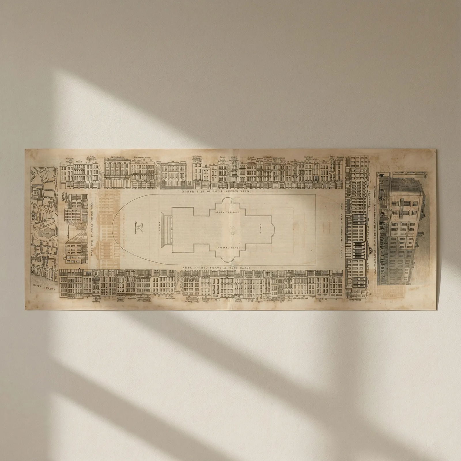 Tallis London Street View #46 St Paul's Churchyard 1839 old antique map chart: Title: Tallis London Street View #46 St Paul's Churchyard 1839 old antique map chart Description: [Part 46] St Paul's Churchyard [Cross streets: Ludgate Street (Ludgate Hill), Paul's Alley, Paul's Cha