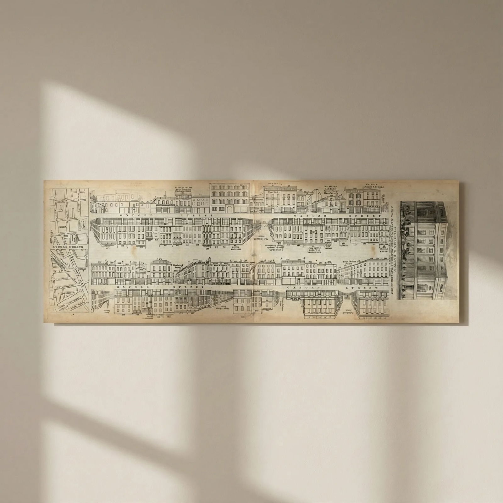 Tallis London Street View #41 Oxford Street (#3, Centre West) 1839 old map: Title: Tallis London Street View #41 Oxford Street (#3, Centre West) 1839 old map Description: [Part 41] Oxford Street (Section 3, Centre West) [Cross streets: Harewood Place, Shepherd Street (Dering