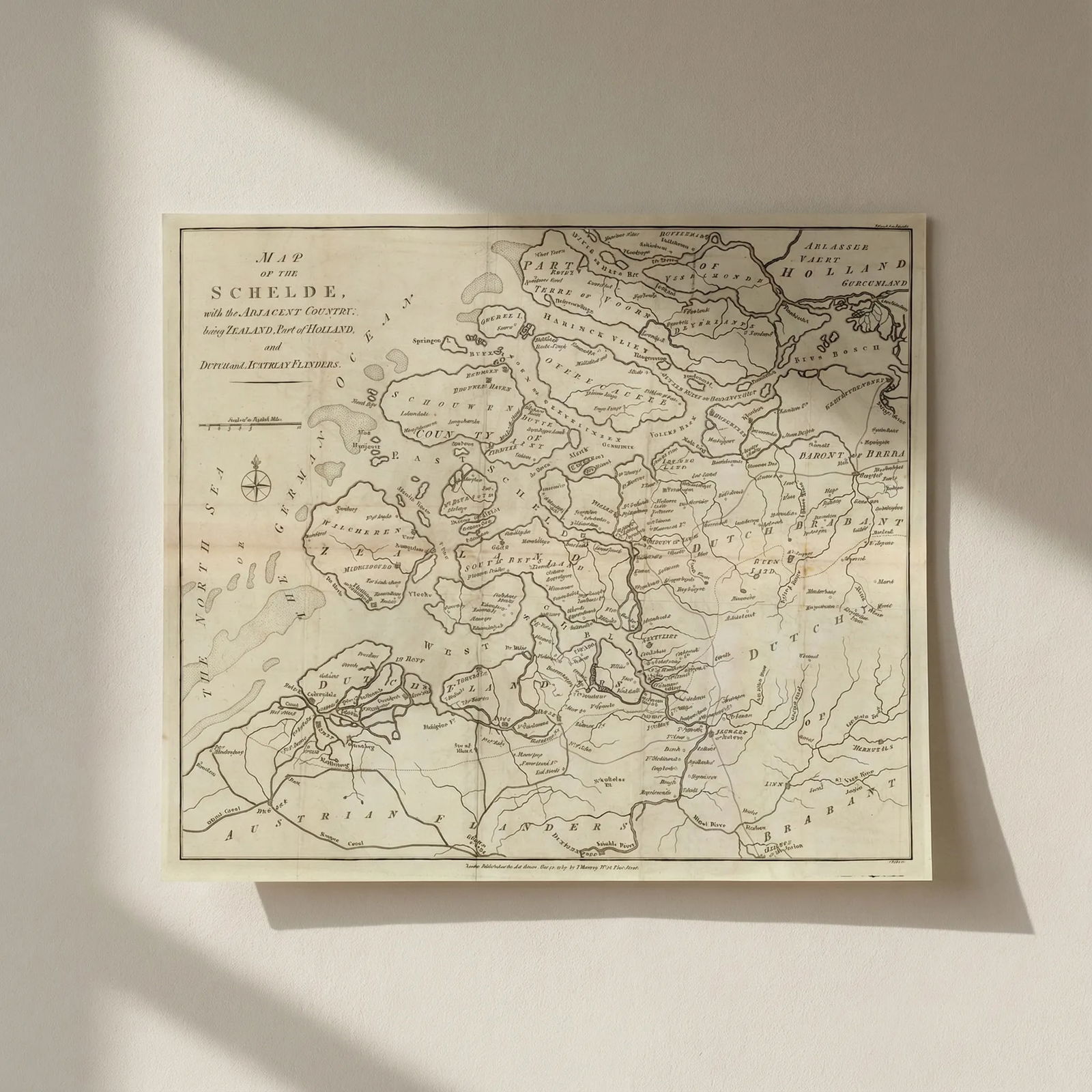 Map of the Schelde with the Adjacent Country… by John Lodge. Zeeland 1785: Title: Map of the Schelde with the Adjacent Country… by John Lodge. Zeeland 1785 Description: Map of the Schelde with the Adjacent Country; being Zealand, Part of Holland and Dutch and Austrian
