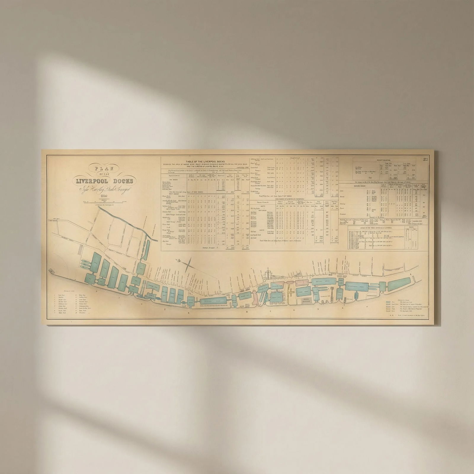 Plan of the Liverpool Docks by Jesse Hartley, Dock Surveyor. CB Graham 1846 map: Title: Plan of the Liverpool Docks by Jesse Hartley, Dock Surveyor. CB Graham 1846 map Description: Plan of the Liverpool Docks'. Jesse Hartley (1780–1860) was a pioneering British civil enginee