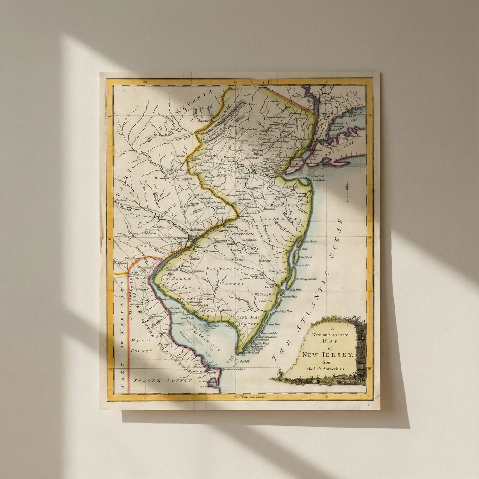 A New and accurate Map of New Jersey… Universal Magazine 1780 old antique: Title: A New and accurate Map of New Jersey… Universal Magazine 1780 old antique Description: A New and accurate Map of New Jersey from the best authorities' by Universal Magazine. Published 178