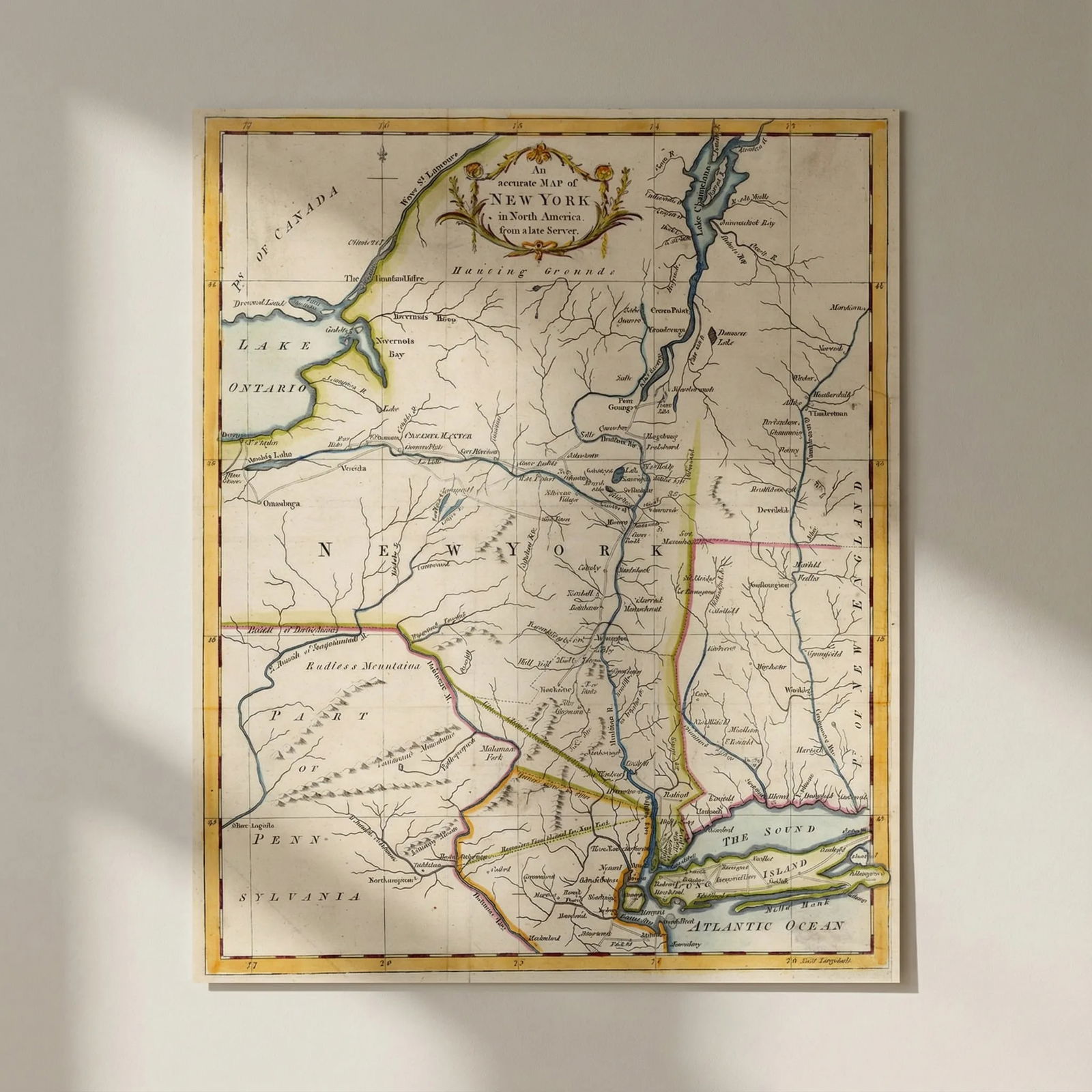 An accurate Map of New York, in North America… Universal Magazine 1780 old: Title: An accurate Map of New York, in North America… Universal Magazine 1780 old Description: An accurate Map of New York, in North America from a late survey' by Universal Magazine. Published