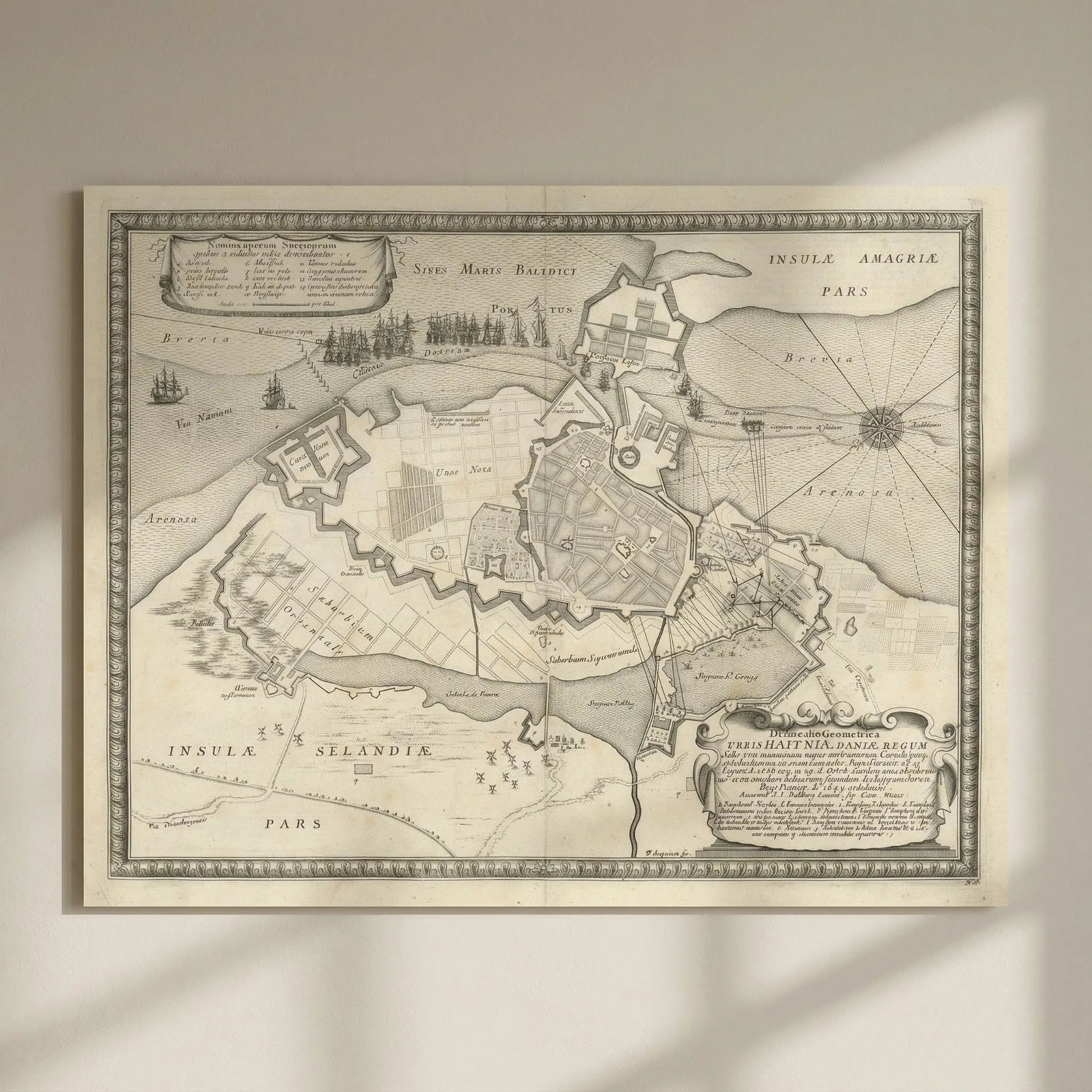 Delineatio Geometrica Urbis Haffniae Daniae… Copenhagen. DAHLBERGH 1696 map: Title: Delineatio Geometrica Urbis Haffniae Daniae… Copenhagen. DAHLBERGH 1696 map Description: Delineatio Geometrica Urbis Haffniae Daniae Regnum… 1649 [Map of the City of Copenhagen in t