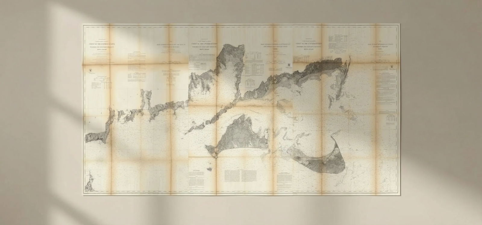 US Coast Survey Charts 12-14 Nantucket Martha's Vineyard. Massachusetts 1860 map: Title: US Coast Survey Charts 12-14 Nantucket Martha's Vineyard. Massachusetts 1860 map Description: Preliminary Coast Charts Nos. 12, 13 & 14 - Coast of the United States - Monomoy and Nantucket