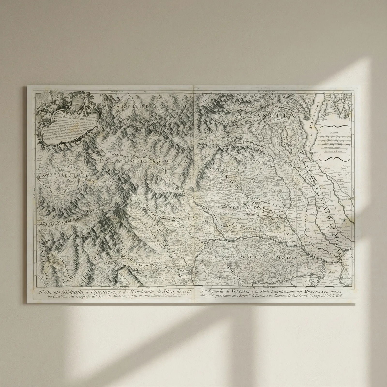Il Ducato d'Auosta…. Southern Piedmont. Western Liguria. ROSSI/CANTELLI 1691 map: Title: Il Ducato d'Auosta…. Southern Piedmont. Western Liguria. ROSSI/CANTELLI 1691 map Description: Il Ducato d'Auosta, il Canavese, et il Marchesato di Susa // La Signoria di Vercelli, e la Pa