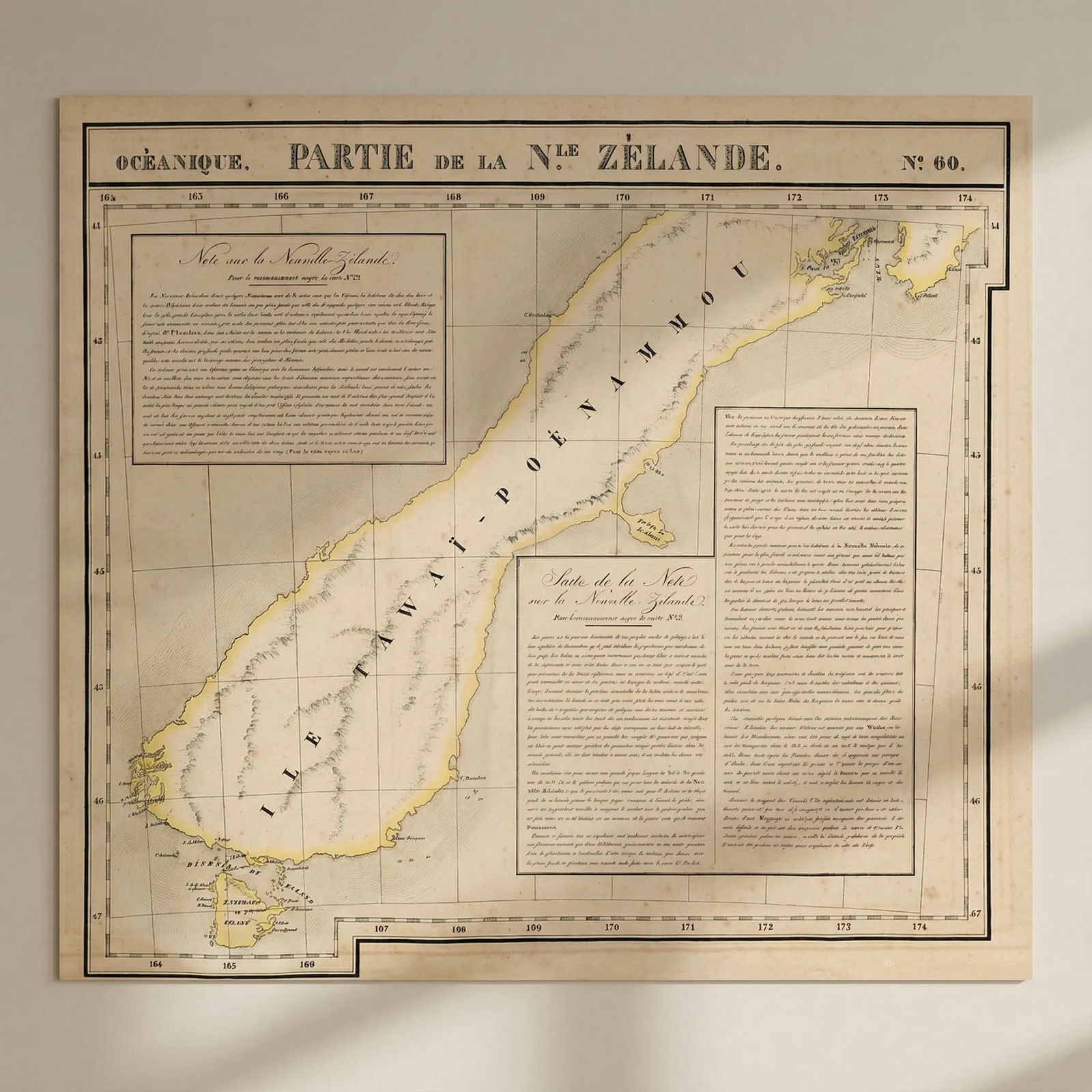 Océanique Partie de la Nle Zélande 60 New Zealand South Is VANDERMAELEN 1827 map: Title: Océanique Partie de la Nle Zélande 60 New Zealand South Is VANDERMAELEN 1827 map Description: Océanique - Partie de la Nouvelle Zélande [Note sur la Nouvelle-Zélande; S