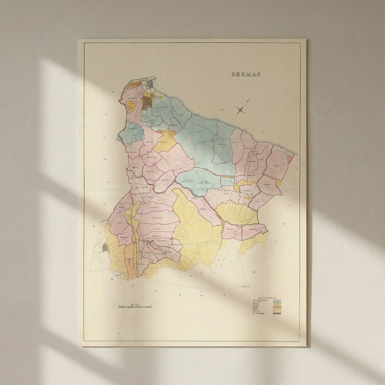 German Parish & Peel, Glenfaba Sheading, Isle of Man by James Woods 1829 map: Title: German Parish & Peel, Glenfaba Sheading, Isle of Man by James Woods 1829 map Description: German'. The map covers one of the 17 historic parishes of the Isle of Man. These maps are scarce; at t