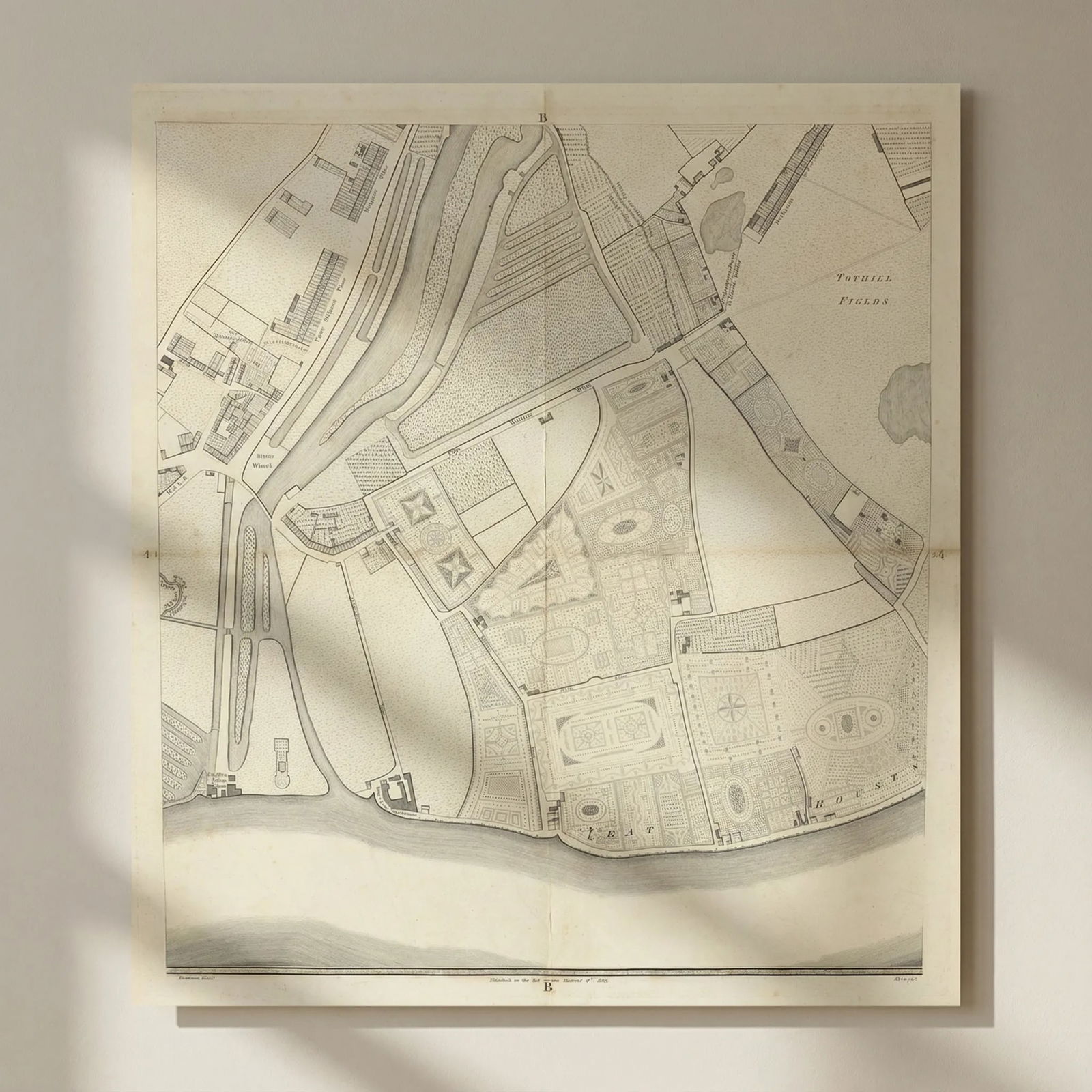 Horwood London B4 Pimlico Victoria Millbank Tothill Fields 1795 old map: Title: Horwood London B4 Pimlico Victoria Millbank Tothill Fields 1795 old map Description: Sheet B4 - Pimlico, Victoria, Millbank, Tothill Fields' by Horwood, Richard. Published 1795. Antique copperp