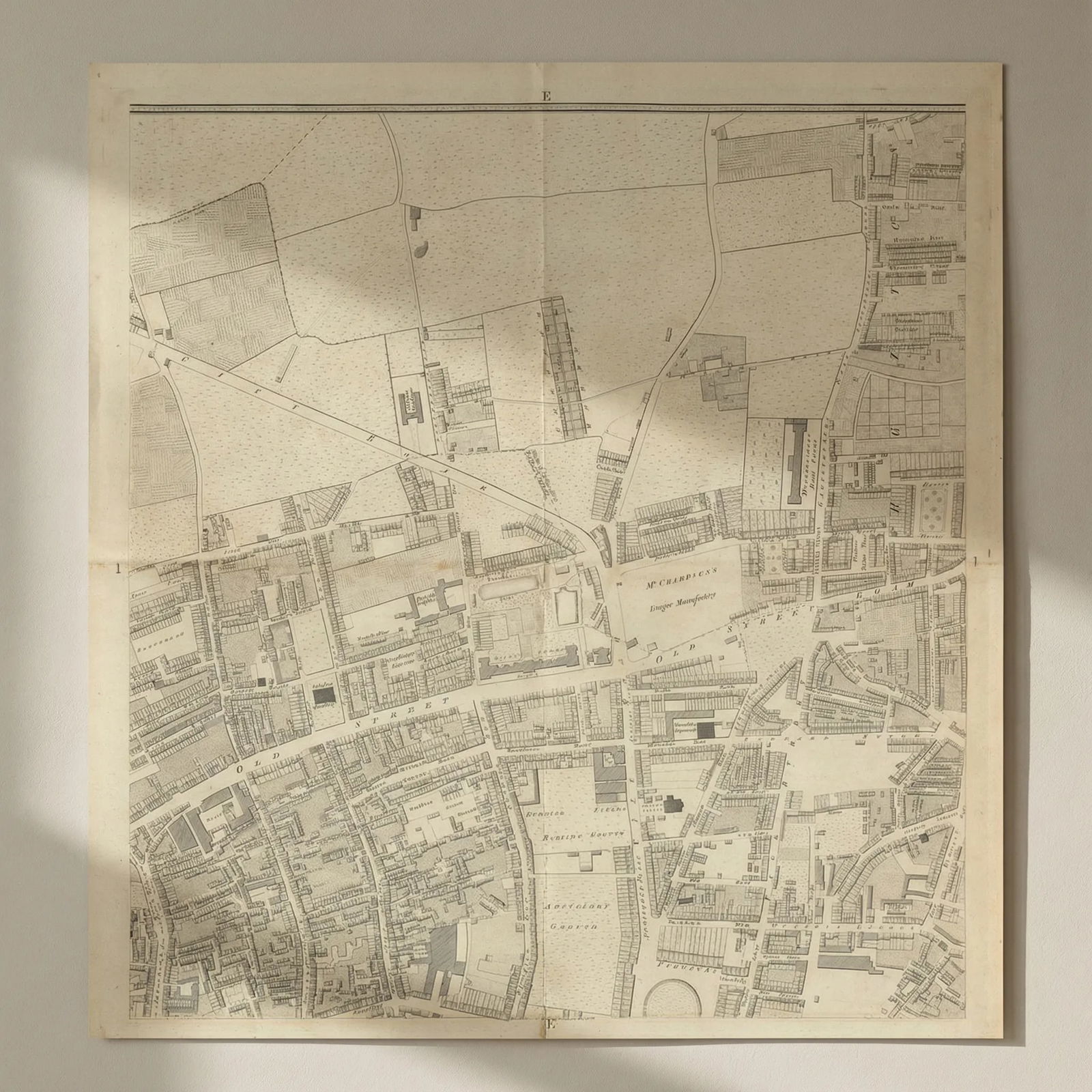 Horwood London E1 Old Street Hoxton City Road Finsbury Bunhill Fields 1799 map: Title: Horwood London E1 Old Street Hoxton City Road Finsbury Bunhill Fields 1799 map Description: Sheet E1 - Old Street, Hoxton Square, City Road, Finsbury, Bunhill Fields' by Horwood, Richard. Publi