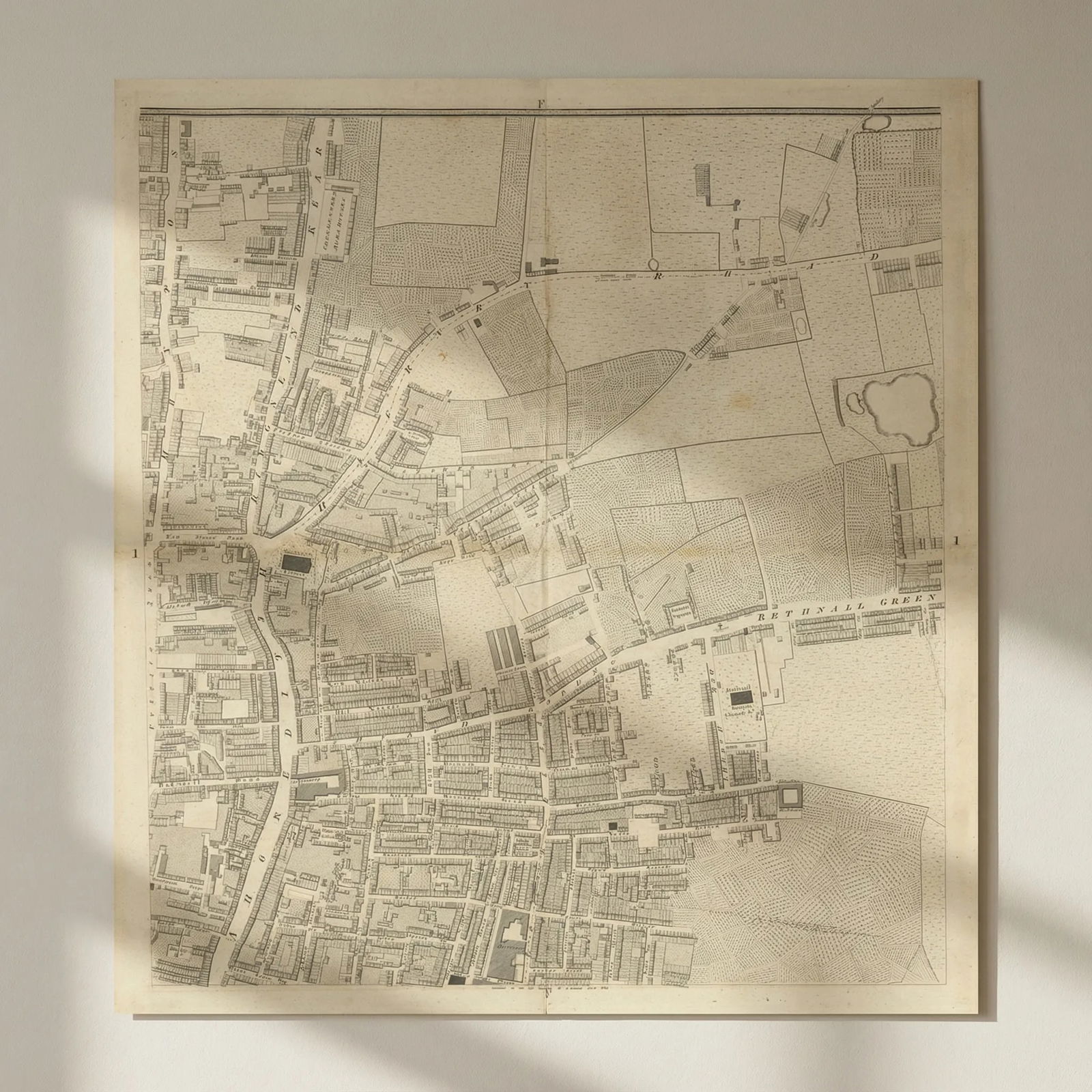Horwood London F1 Shoreditch High Street Kingsland Rd Bethnal Green Rd 1799 map: Title: Horwood London F1 Shoreditch High Street Kingsland Rd Bethnal Green Rd 1799 map Description: Sheet F1 - Shoreditch High Street, Kingsland Road, Bethnal Green Road' by Horwood, Richard. Publishe