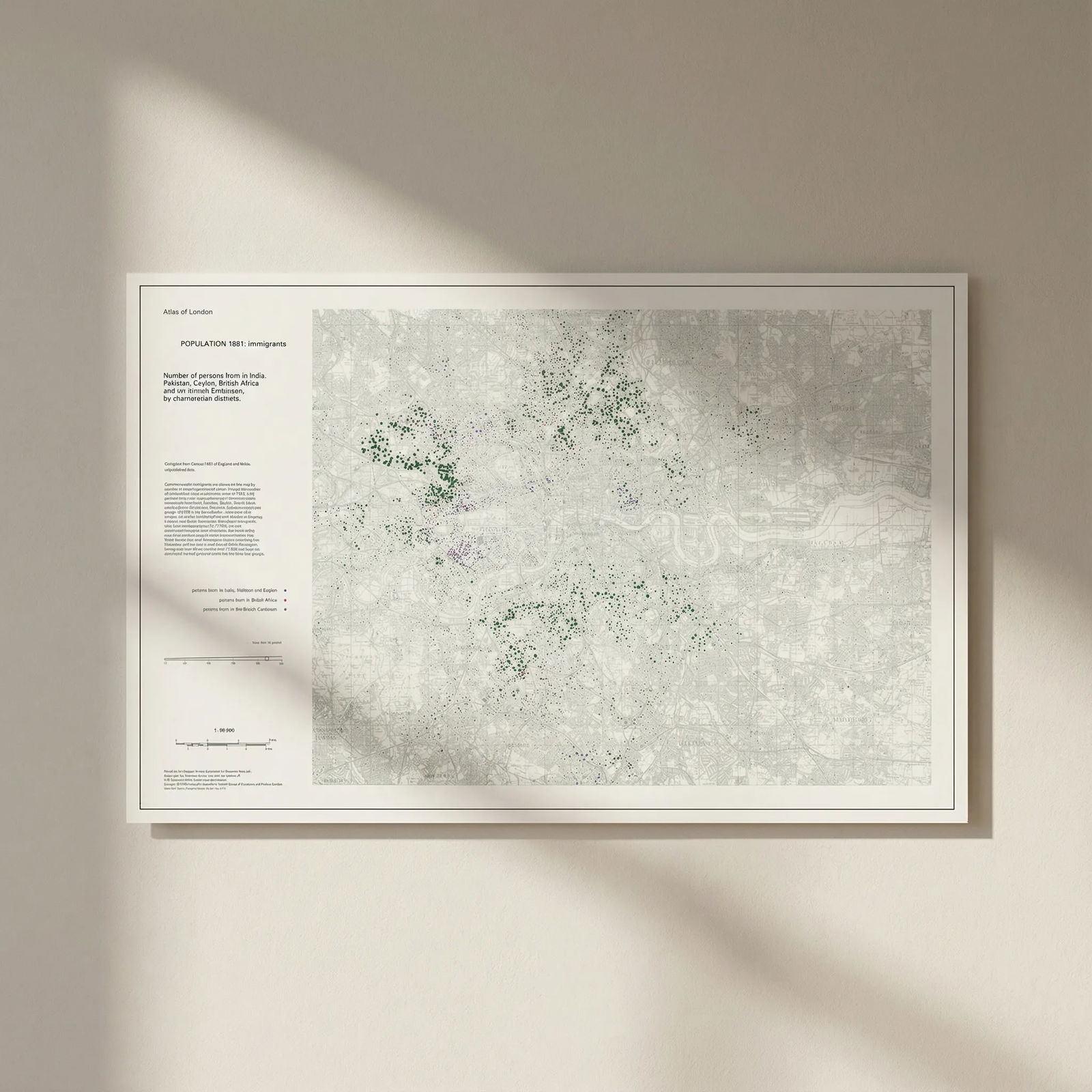 London - 1961 South Asian, African & Caribbean immigrant population 1968 map: Title: London - 1961 South Asian, African & Caribbean immigrant population 1968 map Description: Atlas of London - Population 1961 - Number of persons born in India, Pakistan, Ceylon, British Africa a