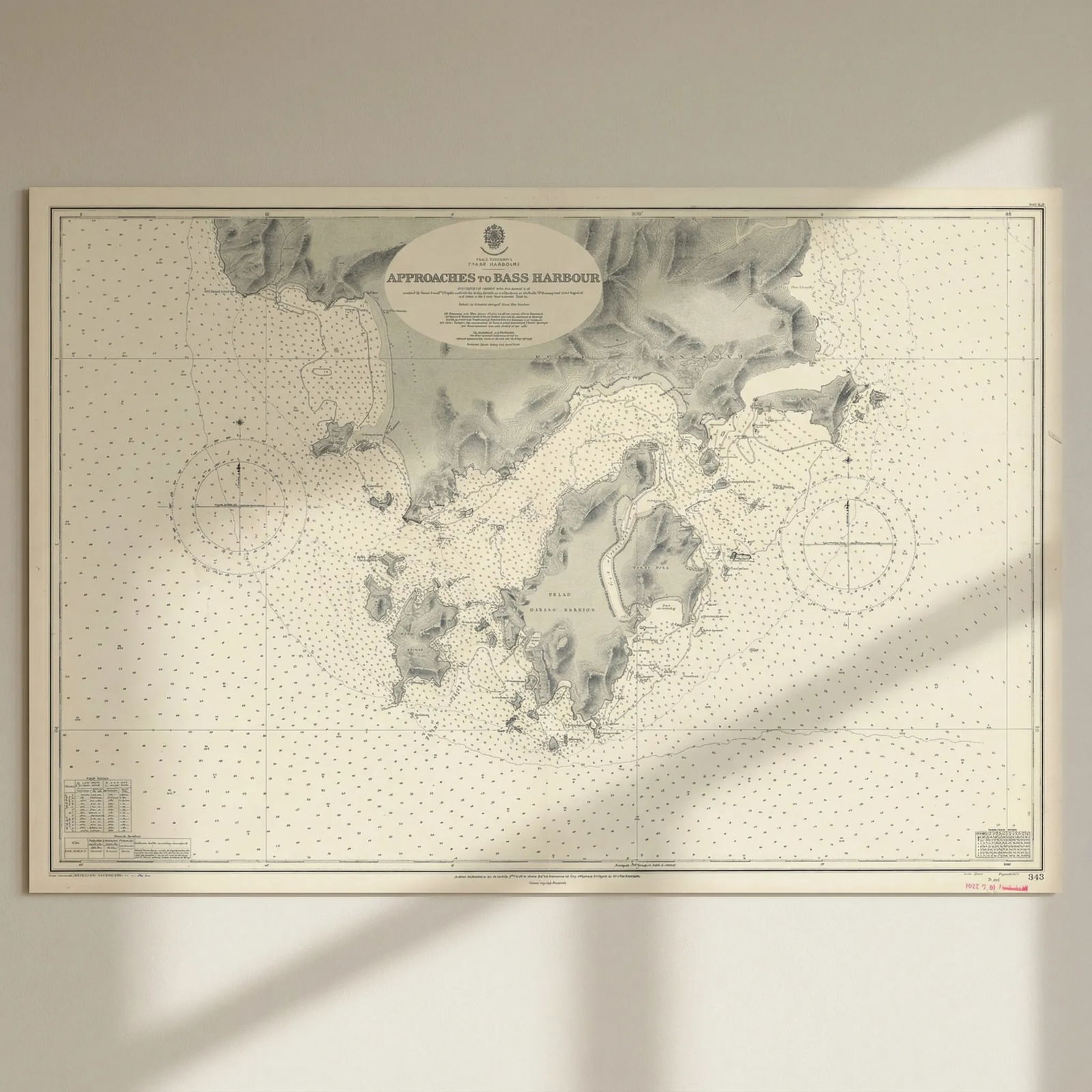 Pulau Langkawi Bass Harbour approaches Malaysia ADMIRALTY chart 1941 (1956) map: Title: Pulau Langkawi Bass Harbour approaches Malaysia ADMIRALTY chart 1941 (1956) map Description: Malay Peninsula - Pulau Langkawi - Approaches to Bass Harbour'. Surveyed by Commr. R.M. Southern R.N