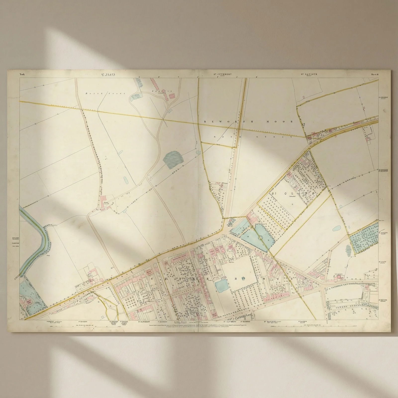 City of York #6 Heworth Monk Stray Layerthorpe. Ordnance Survey 1852 old map: Title: City of York #6 Heworth Monk Stray Layerthorpe. Ordnance Survey 1852 old map Description: City of York - Sheet 6 - [Heworth - Monk Stray - Layerthorpe]. Large scale map sheet of part of the Cit