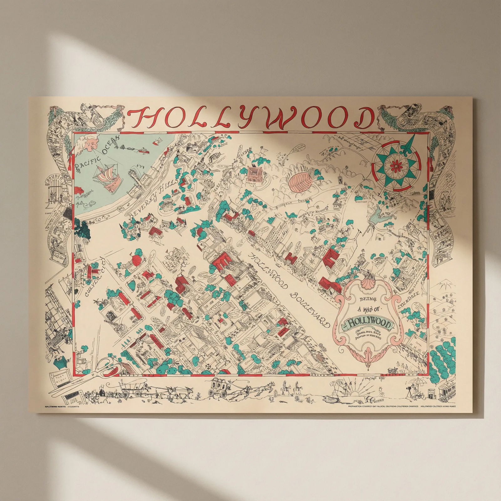 Being a map of Hollywood, from the best surveys of the time. GRIEVE 1926 (1960s): Title: Being a map of Hollywood, from the best surveys of the time. GRIEVE 1926 (1960s) Description: Being a map of Hollywood, from the best surveys of the time'. A 1960s reprint of Harold Grieve's wh
