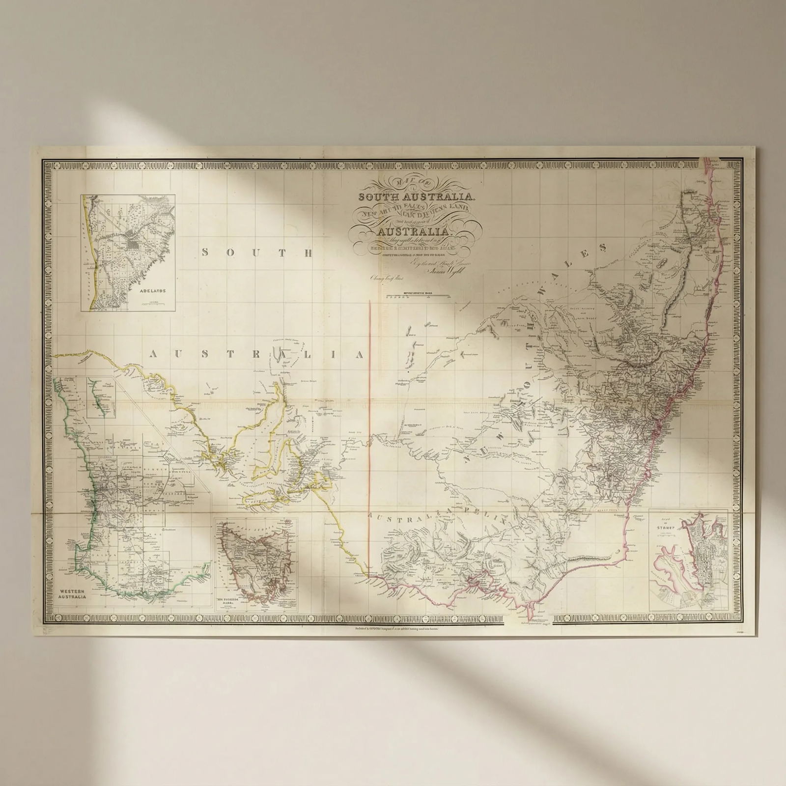 Map of South Australia, New South Wales, Van Diemen’s Land… James Wyld 1843: Title: Map of South Australia, New South Wales, Van Diemen’s Land… James Wyld 1843 Description: Map of South Australia, New South Wales, Van Diemen’s Land and settled parts of Austra