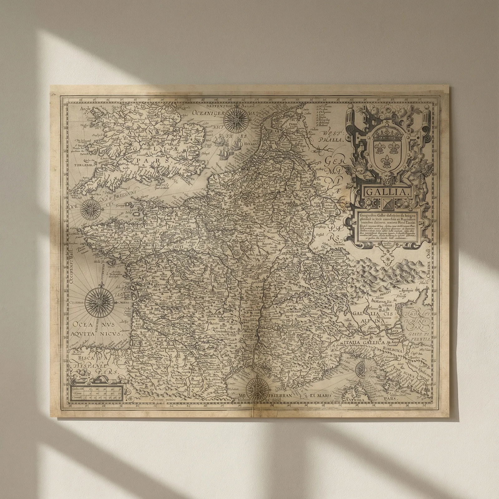 Gallia. Geographica Galliae descriptio… France/Gaul. Ortelius/Vrients c1606 map: Title: Gallia. Geographica Galliae descriptio… France/Gaul. Ortelius/Vrients c1606 map Description: Gallia. Geographica Galliae descriptio, de integro plurimis in locis emendata ac Regionum limi