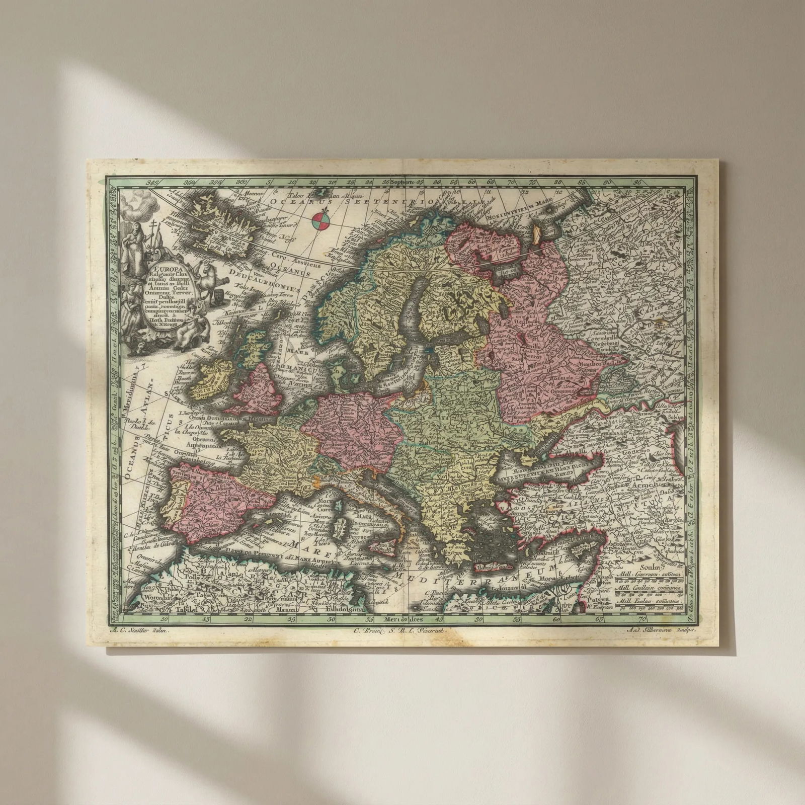 Europa Religionis Christianae Morum & Pacis… Europe. Matthäus Seutter c1744 map: Title: Europa Religionis Christianae Morum & Pacis… Europe. Matthäus Seutter c1744 map Description: Europa Religionis Christianae Morum Et Pacis Ac Belliartium Culto Omnium Terrarum Orbis&#