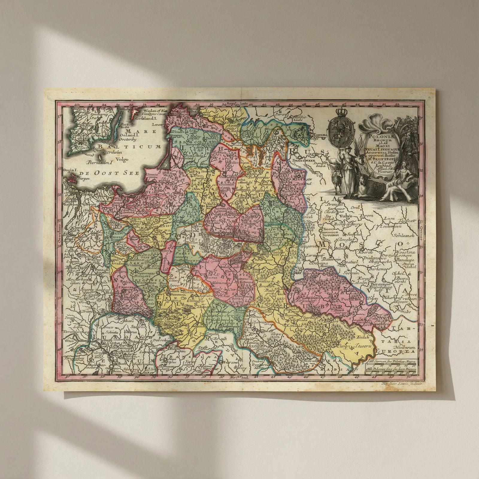 Poloniae Regnum ut & Magni Ducat Lithuaniae… Poland Lithuania. Seutter c1744 map: Title: Poloniae Regnum ut & Magni Ducat Lithuaniae… Poland Lithuania. Seutter c1744 map Description: Poloniae Regnum ut et Magni Ducat. Lithuaniae Accuratiss. Delin. opera et studio M. Seutteri,