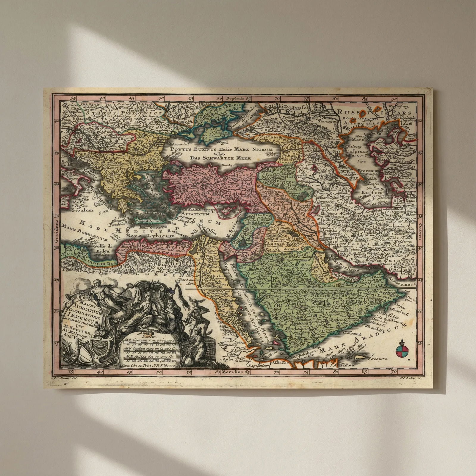 Magni Turcarum Dominatoris Imperium… Mid East. Ottoman Empire. Seutter c1744 map: Title: Magni Turcarum Dominatoris Imperium… Mid East. Ottoman Empire. Seutter c1744 map Description: Magni Turcarum dominatoris imperium. accurat. cura delin [Empire of the Great Lord of the Tur