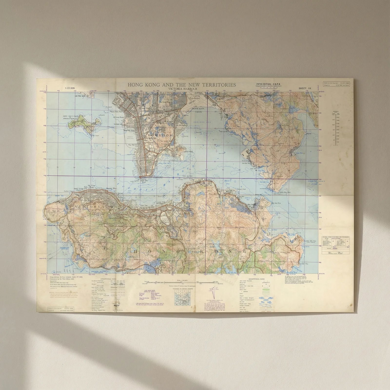 Hong Kong and the New Territories Sheet 19 Victoria Harbour. War Office 1952 map: Title: Hong Kong and the New Territories Sheet 19 Victoria Harbour. War Office 1952 map Description: Hong Kong and the New Territories - Sheet 19 - Victoria Harbour'. Hong Kong and the New Territories