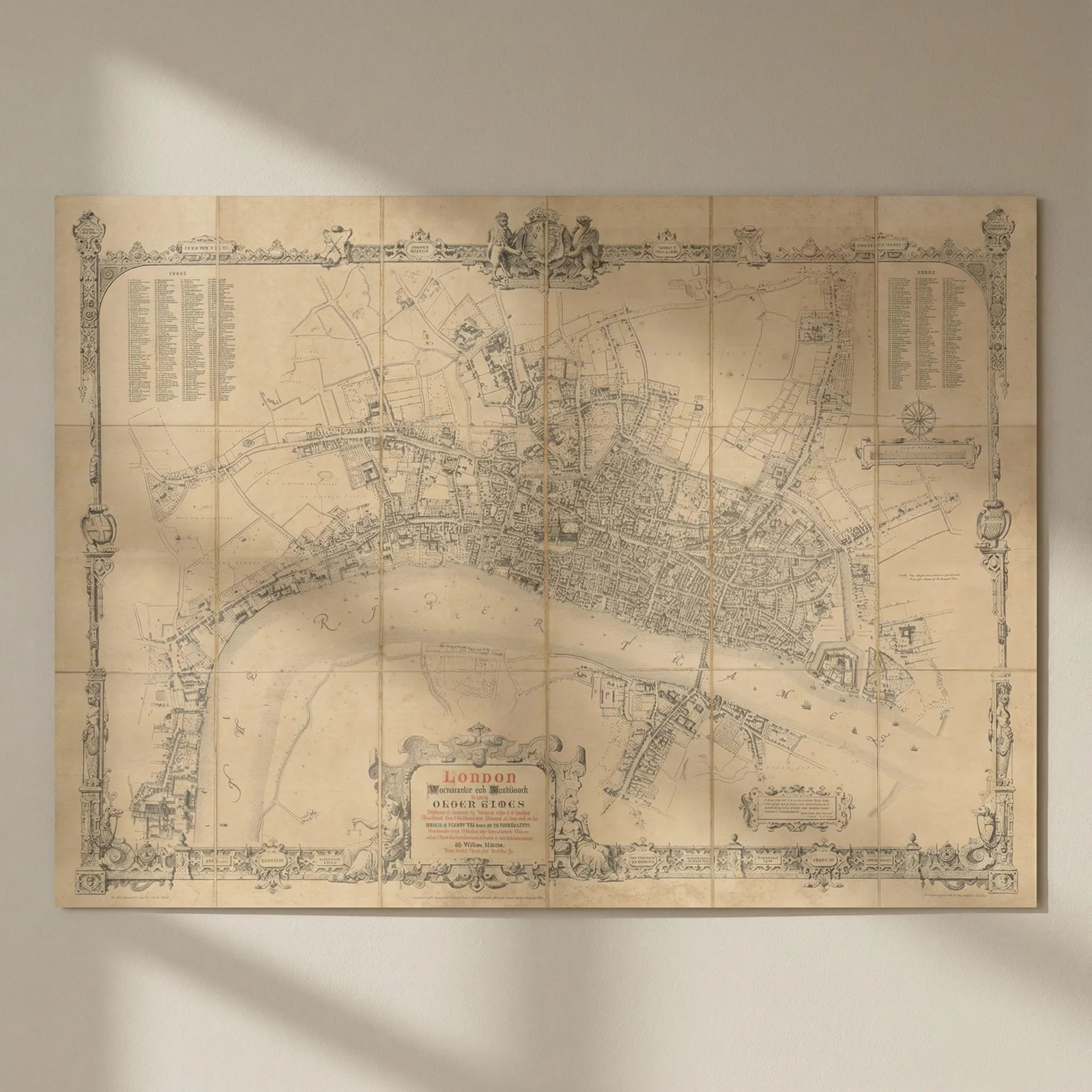 London, Westminster & Southwark as in the Olden Times by William Newton 1855 map: Title: London, Westminster & Southwark as in the Olden Times by William Newton 1855 map Description: London, Westminster and Southwark as in the Olden Times shewing the City and its Suburbs with the C