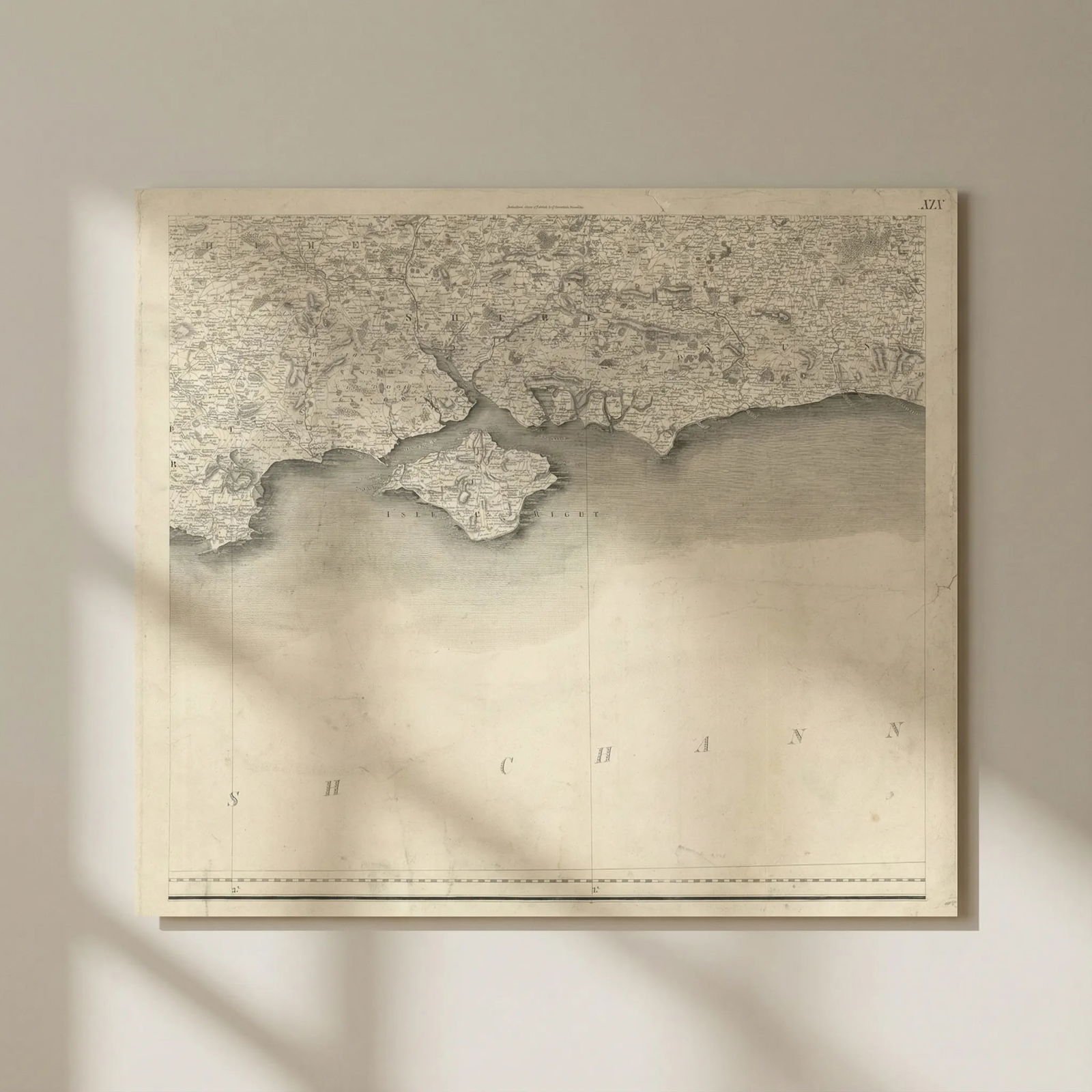 #19 England South Coast. Isle of Wight Hampshire Dorset. Stockdale 1809 map: Title: #19 England South Coast. Isle of Wight Hampshire Dorset. Stockdale 1809 map Description: [Sheet XIX – Isle of Wight and South Coast]. Sheet XIX – Isle of Wight and South Coast ̵