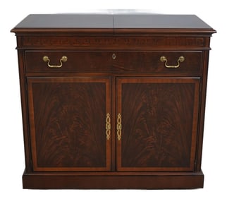 Drexel Mahogany Server W. Slide Open Top