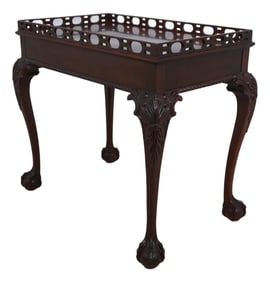 Councill Craftsmen Ball & Claw Chippendale Mahogany Tea Table
