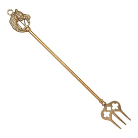 Antique Equestrian Open Fire Toasting Fork